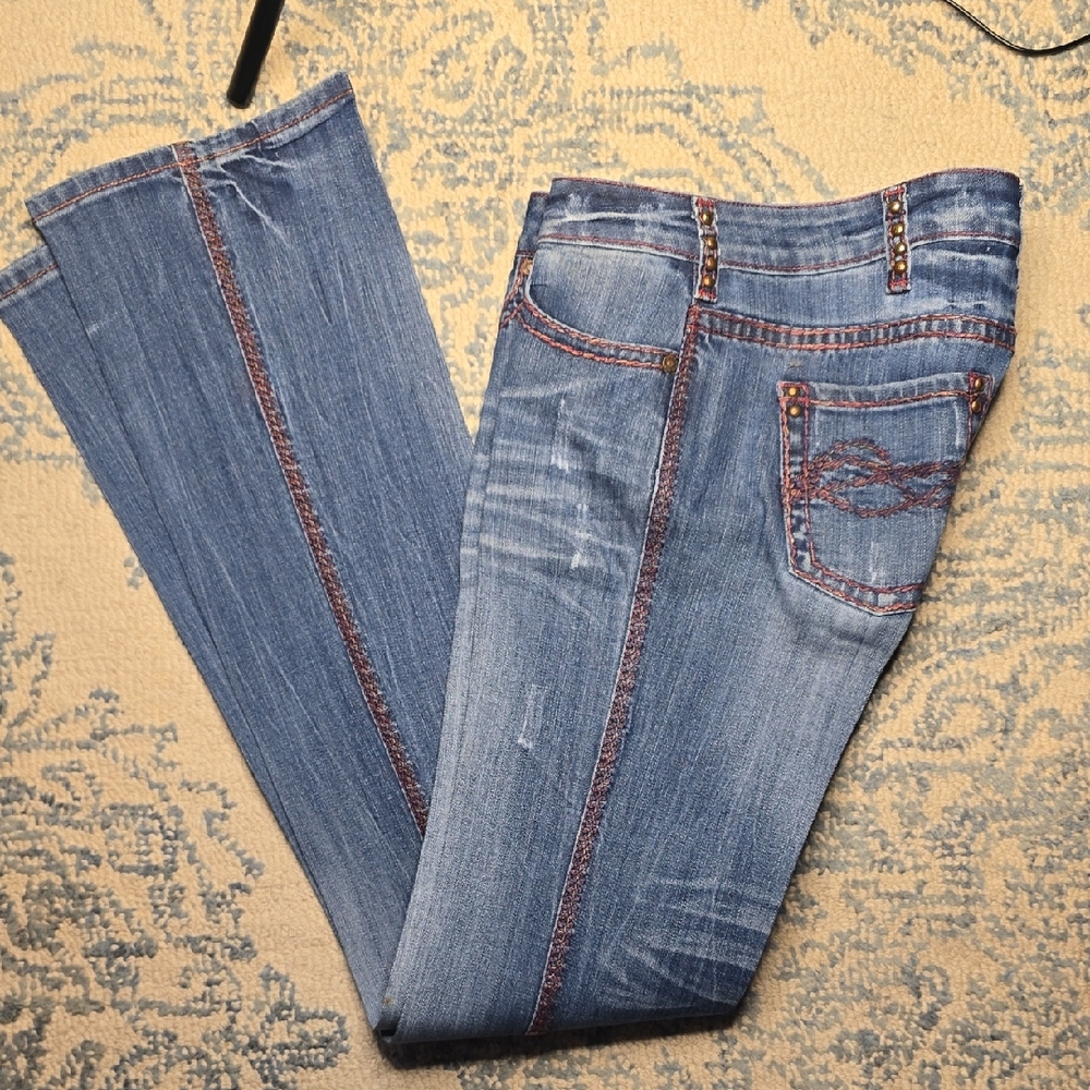 Cowgirl Tuff Blue Boot Cut Jeans